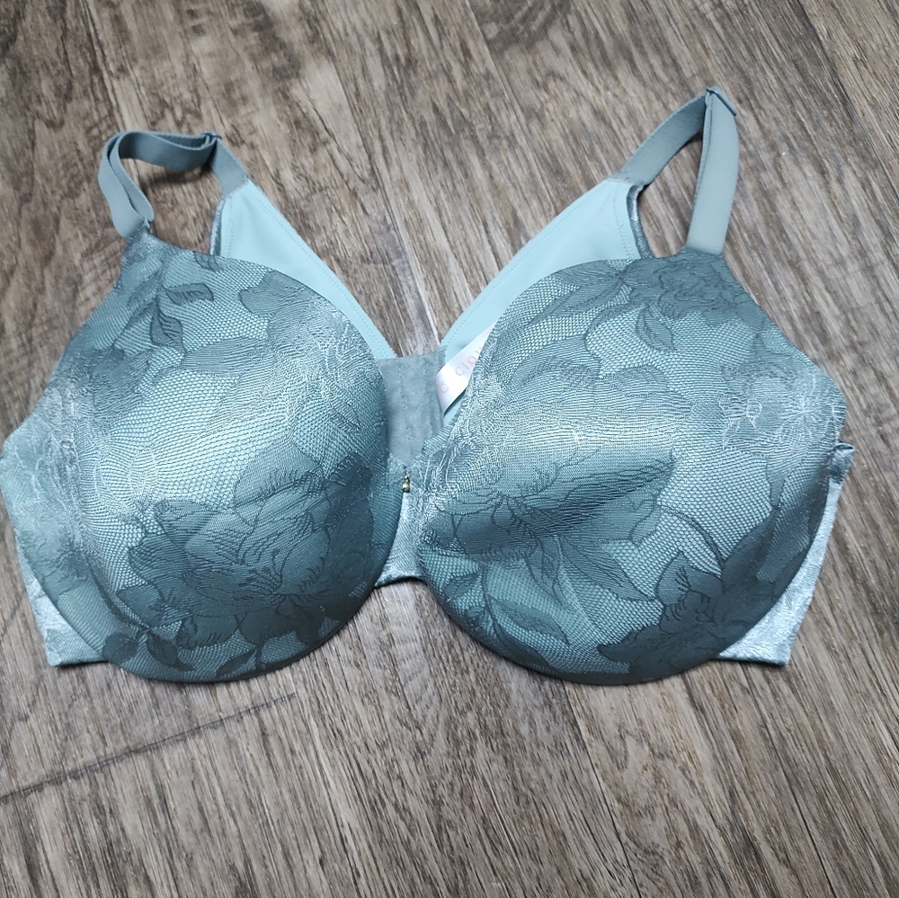 Cacique Lightly Lined Full Coverage Mint Green Pl… - image 2